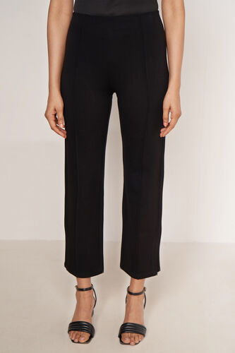 Black Formal Straight Bottom, Black, image 1